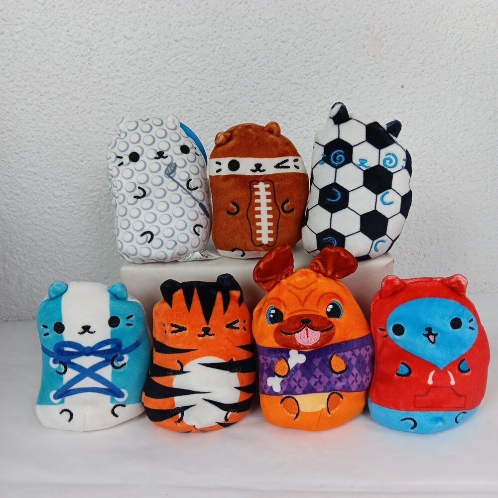 Cats Vs Pickles Kicks Touchdown Divot Lacey Stripes Alice Madeline Beanbag Plush